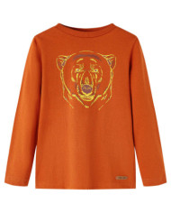 T-shirt enfants à manches longues rouille clair 92 | Mobilier & Déco