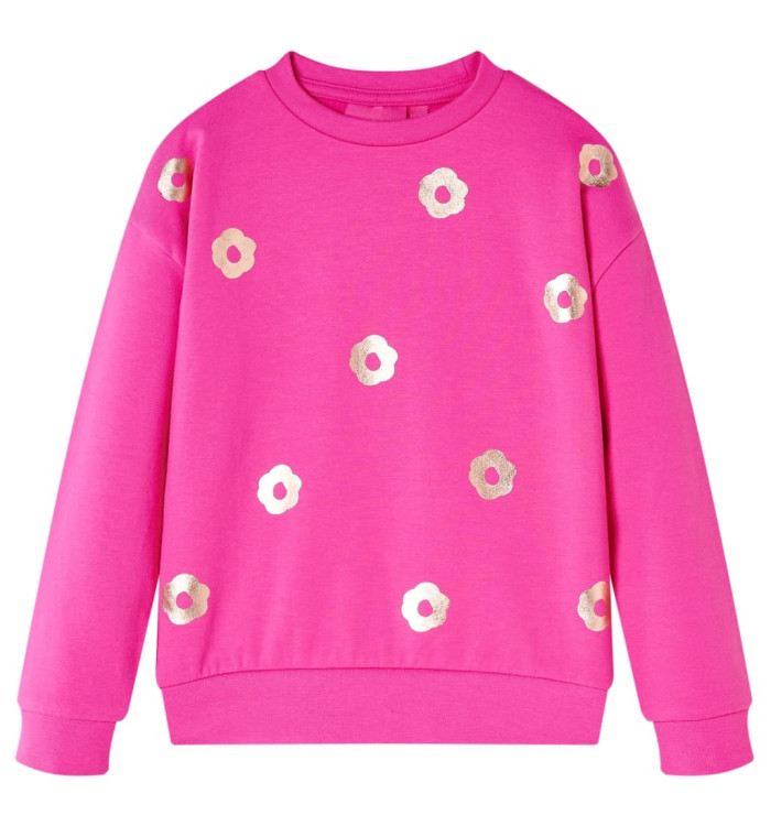 Sweatshirt pour enfants rose foncé 140 | Mobilier & Déco