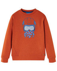 Sweat-shirt pour enfants rouillé clair 140 | Mobilier & Déco