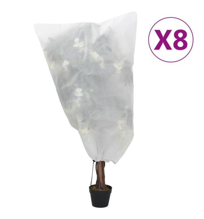 Housses de protection pour plantes avec cordon de serrage 8 pcs | Mobilier & Déco