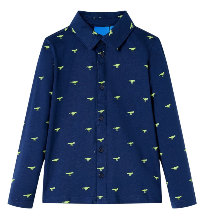 Chemise pour enfants bleu marine 140 | Mobilier & Déco
