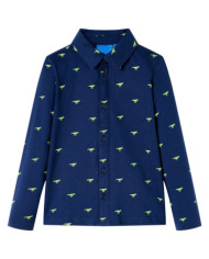 Chemise pour enfants bleu marine 140 | Mobilier & Déco
