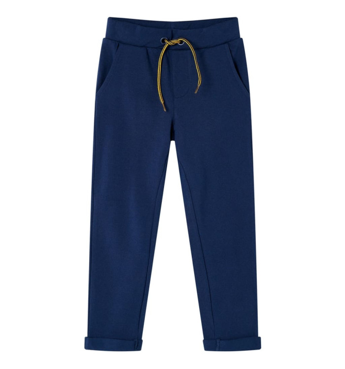 Pantalons pour enfants avec cordon de serrage bleu marine 92 | Mobilier & Déco