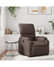 Fauteuil inclinable Marron Similicuir | Mobilier & Déco