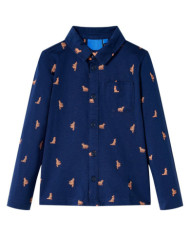 Chemise pour enfants bleu marine 140 | Mobilier & Déco