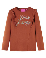 T-shirt enfants à manches longues cognac 92 | Mobilier & Déco