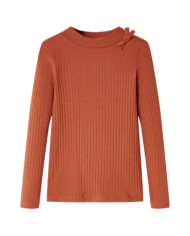 T-shirt enfants à manches longues cognac 104 | Mobilier & Déco