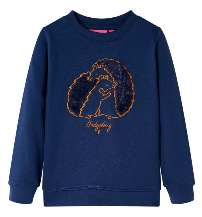 Sweatshirt pour enfants bleu marine 128 | Mobilier & Déco