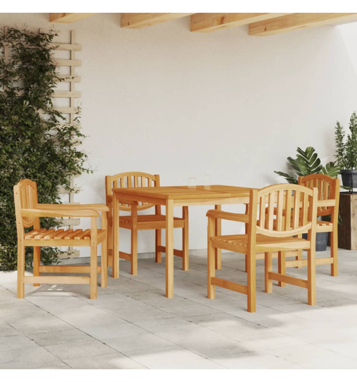 Ensemble à manger de jardin 5pcs Bois de teck massif | Mobilier & Déco