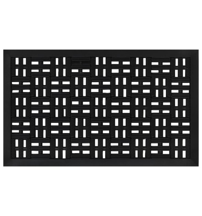 Paillasson rectangulaire 45x75 cm caoutchouc | Mobilier & Déco