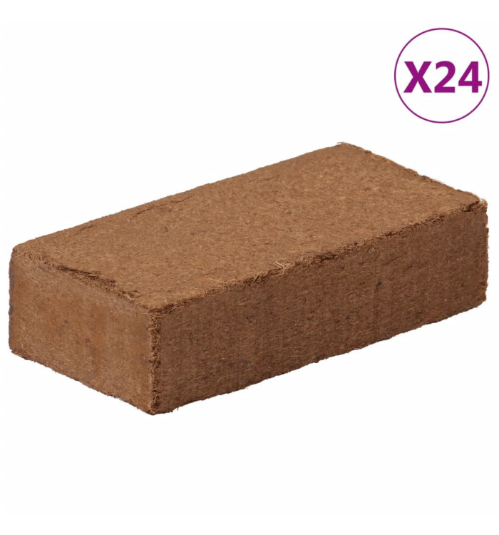 Blocs de noix de coco 24 pcs 650 g chacun 15,6 kg au total | Mobilier & Déco