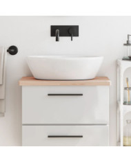 Comptoir de salle de bain 60x40x2,5 cm bois massif de hêtre | Mobilier & Déco