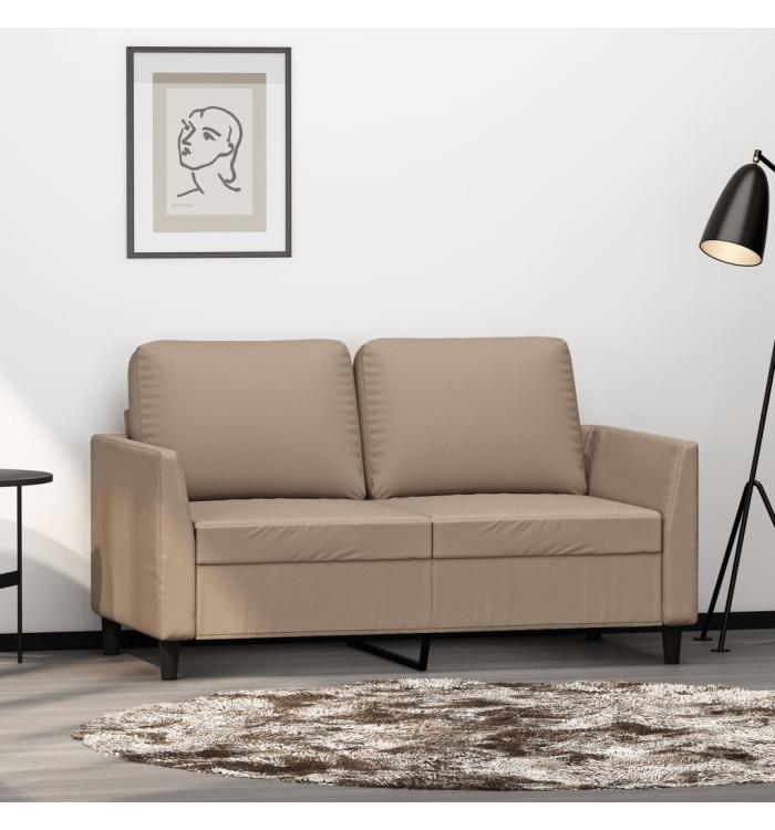 Canapé à 2 places Cappuccino 120 cm Similicuir | Mobilier & Déco