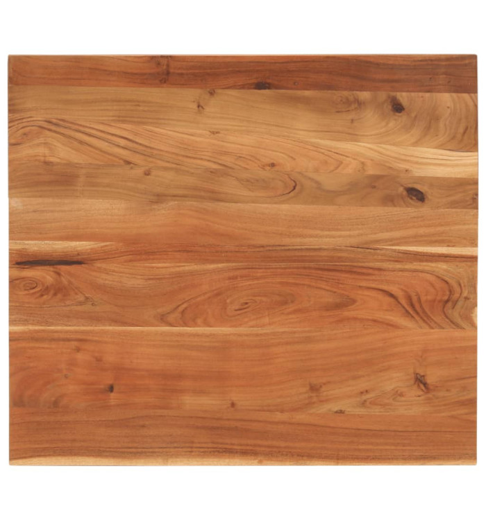 Dessus de table 90x80x2,5 cm rectangulaire bois massif d'acacia | Mobilier & Déco