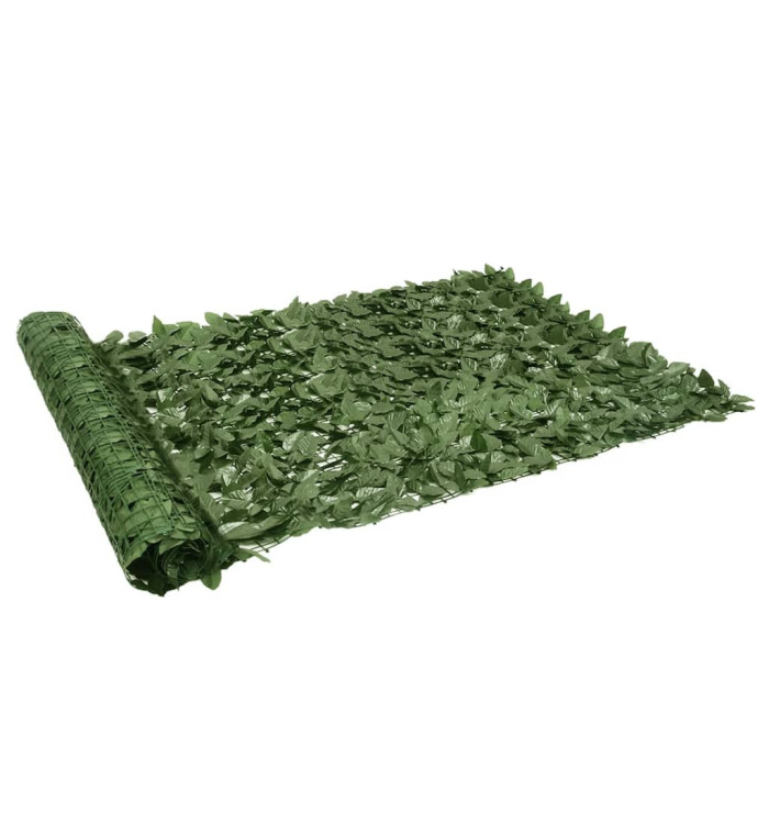Brise-vue de balcon avec feuilles vert foncé 300x150 cm | Mobilier & Déco