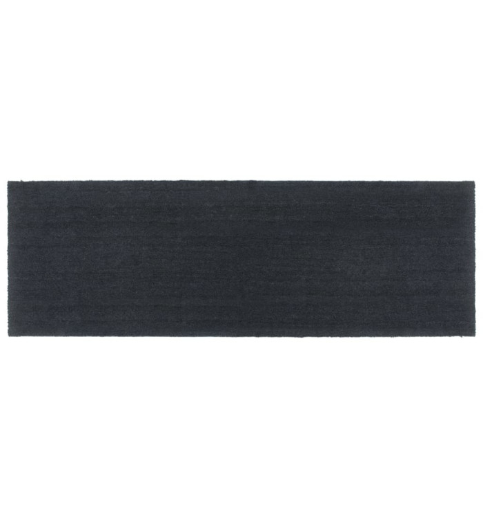 Tapis de porte gris foncé 100x300 cm fibre de coco touffeté | Mobilier & Déco