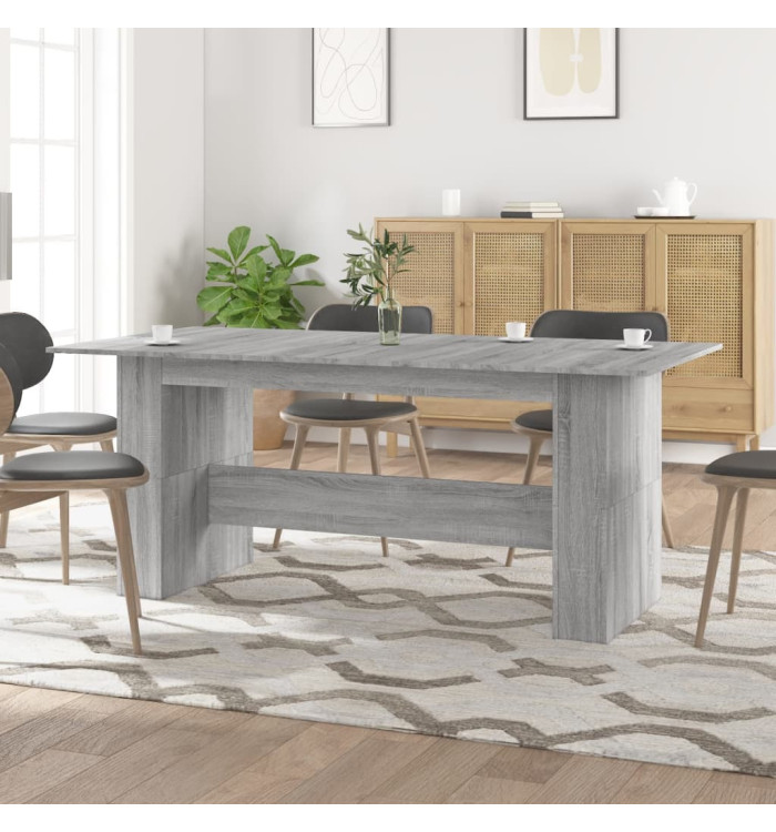 Table à dîner sonoma gris 180x90x76 cm bois d'ingénierie | Mobilier & Déco