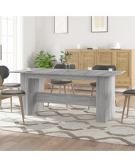 Table à dîner sonoma gris 180x90x76 cm bois d'ingénierie | Mobilier & Déco