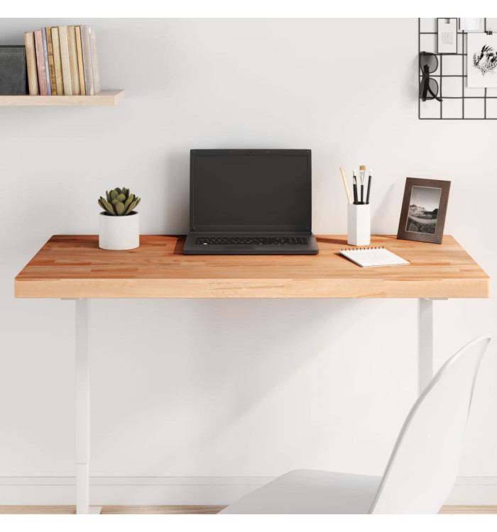 Dessus de table 100x60x4 cm rectangulaire bois massif de hêtre | Mobilier & Déco
