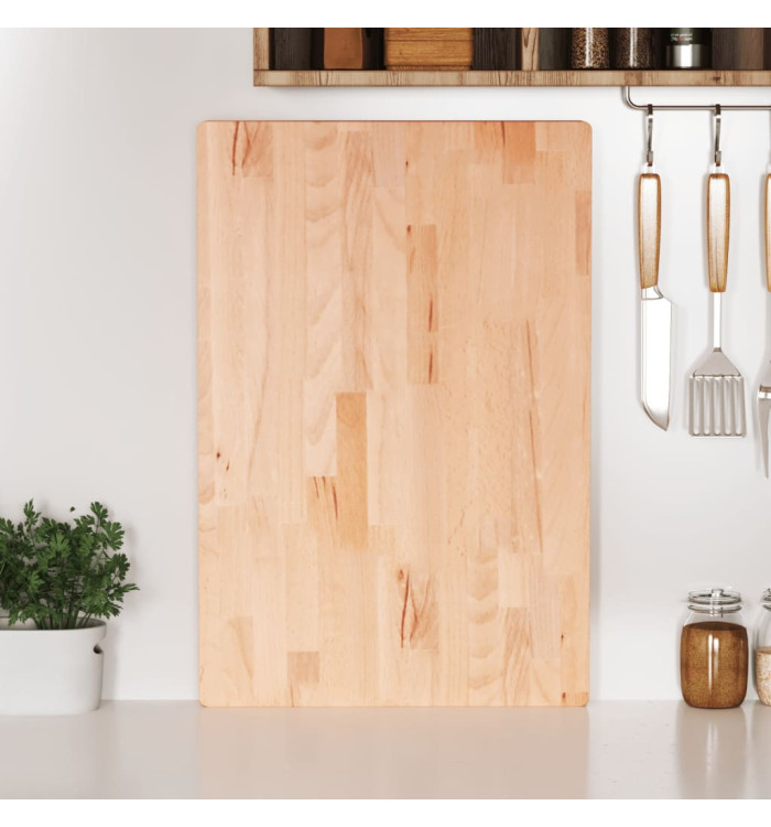 Planche à découper 60x40x4 cm bois massif de hêtre | Mobilier & Déco