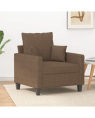 Fauteuil Marron 60 cm Tissu | Mobilier & Déco