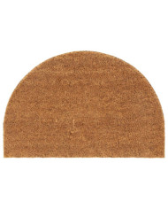 Tapis de porte naturel demi-rond 40x60cm fibre de coco touffeté | Mobilier & Déco