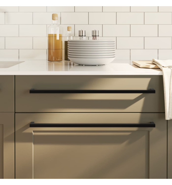 Poignées d'armoire 20 pcs noir 480 mm acier inoxydable | Mobilier & Déco