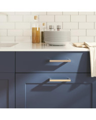 Poignées d'armoire 10 pcs argenté 128 mm acier inoxydable | Mobilier & Déco