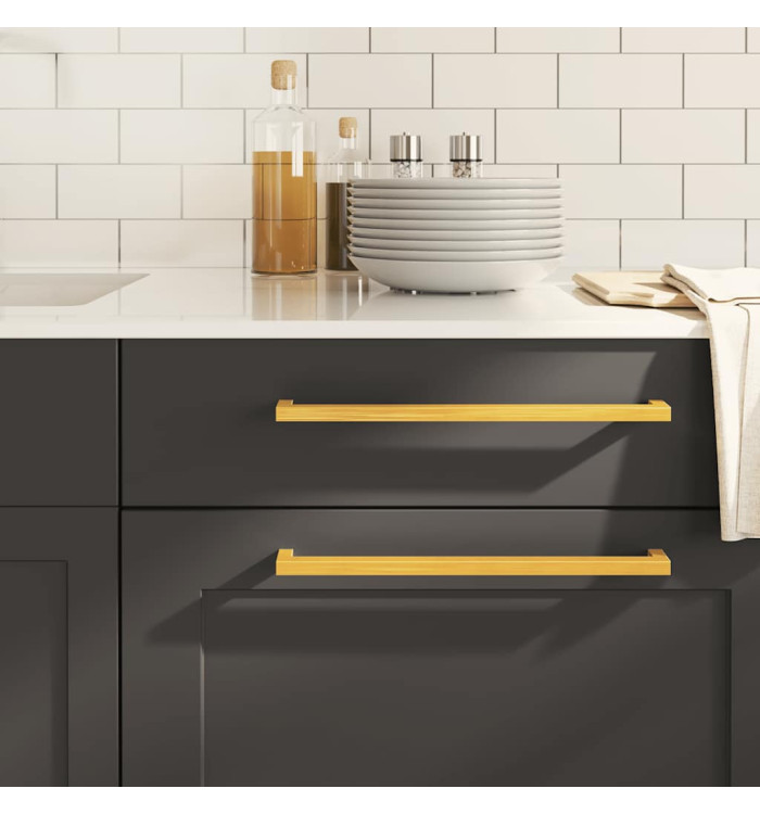 Poignées d'armoire 5 pcs doré 320 mm acier inoxydable | Mobilier & Déco