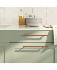 Poignées d'armoire 10 pcs bronze 224 mm acier inoxydable | Mobilier & Déco