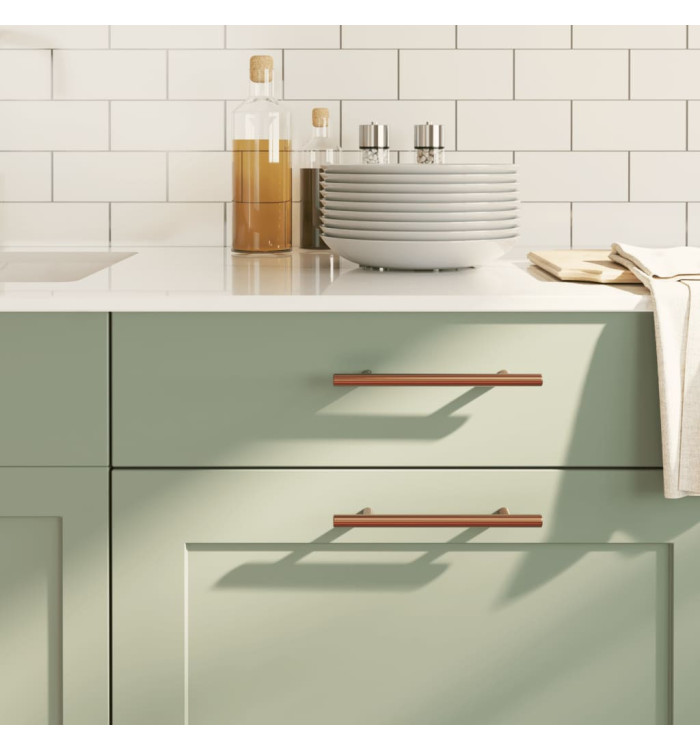 Poignées d'armoire 20 pcs bronze 128 mm acier inoxydable | Mobilier & Déco