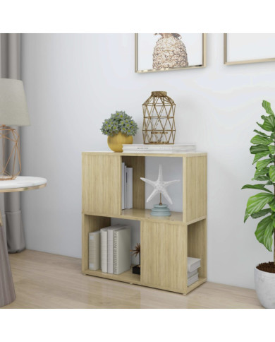 Bibliothèque Chêne sonoma 60x24x63 cm bois d'ingénierie | Mobilier & Déco