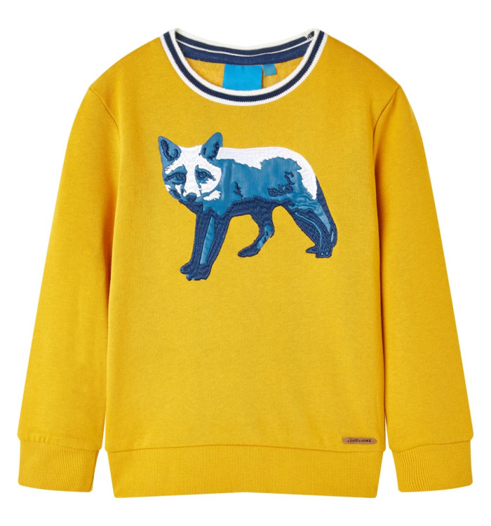 Sweatshirt pour enfants ocre 116 | Mobilier & Déco