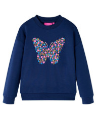 Sweatshirt pour enfants bleu marine 104 | Mobilier & Déco