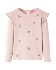 T-shirt pour enfants à manches longues rose 104 | Mobilier & Déco