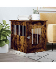 Meuble de cage pour chiens chêne fumé 55x80x68 cm | Mobilier & Déco