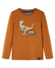 T-shirt enfants à manches longues cognac 92 | Mobilier & Déco