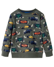 Sweatshirt pour enfants kaki 128 | Mobilier & Déco