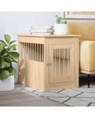 Meuble de cage pour chiens chêne sonoma 55x80x68 cm | Mobilier & Déco