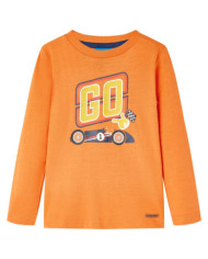 T-shirt enfants manches longues orange foncé 92 | Mobilier & Déco