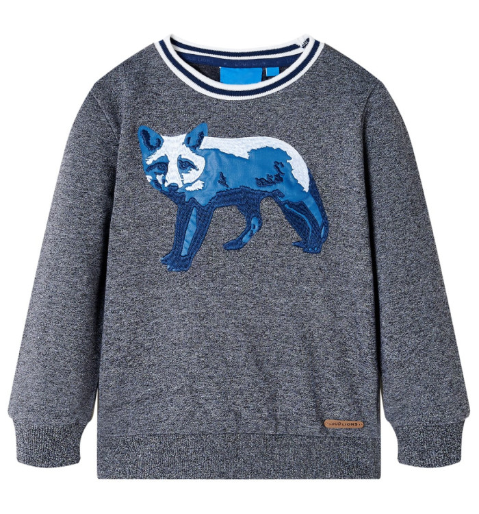 Sweatshirt pour enfants mélange bleu marine 116 | Mobilier & Déco