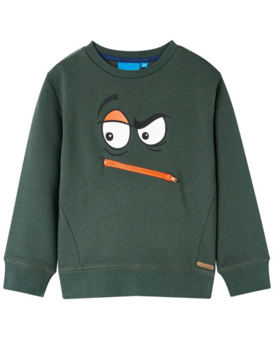 Sweatshirt pour enfants vert foncé 92 | Mobilier & Déco