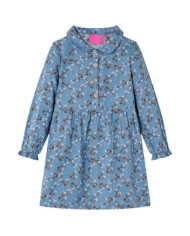 Robe pour enfants à manches longues bleu essence 116 | Mobilier & Déco