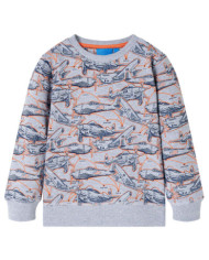 Sweatshirt pour enfants gris mélange 140 | Mobilier & Déco