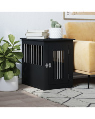 Meuble de cage pour chiens noir 45x62x59 cm bois d'ingénierie | Mobilier & Déco