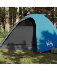 Tente de camping à dôme 4 personnes bleu imperméable | Mobilier & Déco