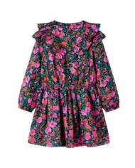 Robe pour enfants à manches longues rose vif 116 | Mobilier & Déco