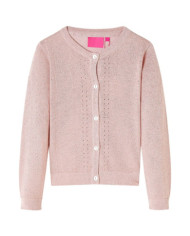 Cardigan pour enfants tricoté rose doux 92 | Mobilier & Déco