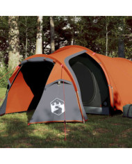 Tente de camping tunnel 2 personnes orange imperméable | Mobilier & Déco