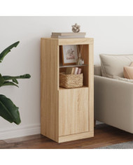 Buffet avec lumières LED chêne sonoma 41x37x100 cm | Mobilier & Déco